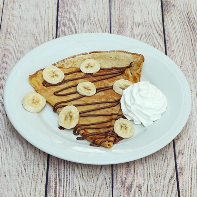 Crêpe Nutella banane chantilly